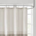 thumbnail image 2 of 510 Design Neutral Shower Curtain, Traditional Embroidered Bath Curtain with 12 Button Holes, Machine Washable Bathroom Curtain Decor, 72x72", 2 of 5
