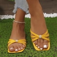 thumbnail image 2 of HBGVBA Womens Beach Slippers Versatile Solid Color Toe Open Toe On Flat Sole Summer Shoes 40, 2 of 4