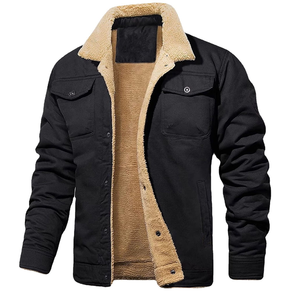 Parka Hiver Homme - Veste Polaire Doublée Avec Capuche - Style Cargo & Militaire - Chaud Pour Travail Et Quotidien