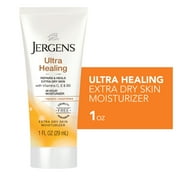 Jergens Hand and Body Lotion, Ultra Healing Dry Skin Moisturizer with Hydralucence Blend, Vitamins C, E and B5, 1 Oz (Pack of 10)
