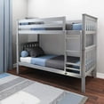 thumbnail image 1 of BEDSMART Lits Superposés Simple sur Simple en Bois Massif / Gris, 1 of 7
