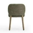 thumbnail image 5 of Foxy Olive Green Textured Fabric Dining Chair, 5 of 8