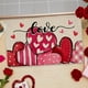 thumbnail image 4 of Felpudo de San Valentín, felpudo de bienvenida para exteriores, para puerta de entrada, con gnomos de San Valentín, regalos de corazones de amor, felpudo antideslizante, alfombra de entrada interior,, 4 of 8