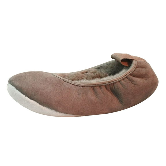 Eastern Counties Leather Womens Sheepskin Lined Ballerina Slippers