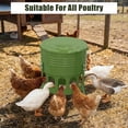 thumbnail image 7 of Metal Chicken Feeder No Waste, 20 Lbs Large Automatic Chicken Feeder with 12 Ports, Adjustable Height Poultry Feeder with Lid & Handle, Rat Proof Rust Proof Feed Box for Poultry & Backyard Chickens, 7 of 7