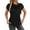 Black, variant on Women's Elegant Bow Neck Satin T Shirt Casual Blouse Summer Spring Top Tee With Ribbon Collar Long Sleeve Fitted Shirt Women