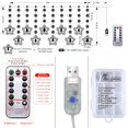 thumbnail image 3 of CNKOO Christmas Lights String Fairy Lights  USB/Battery Operated Fairy String Lights for Room  Star Tree Shape Hanging Fairy Lights with Remote for Christmas Wedding Décor  8 Flashing Mo, 3 of 8