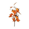 thumbnail image 1 of Artificial Maple Leaves Branch Fake Fall Leaves Stems Plants Outdoor Home Decor, 1 of 4