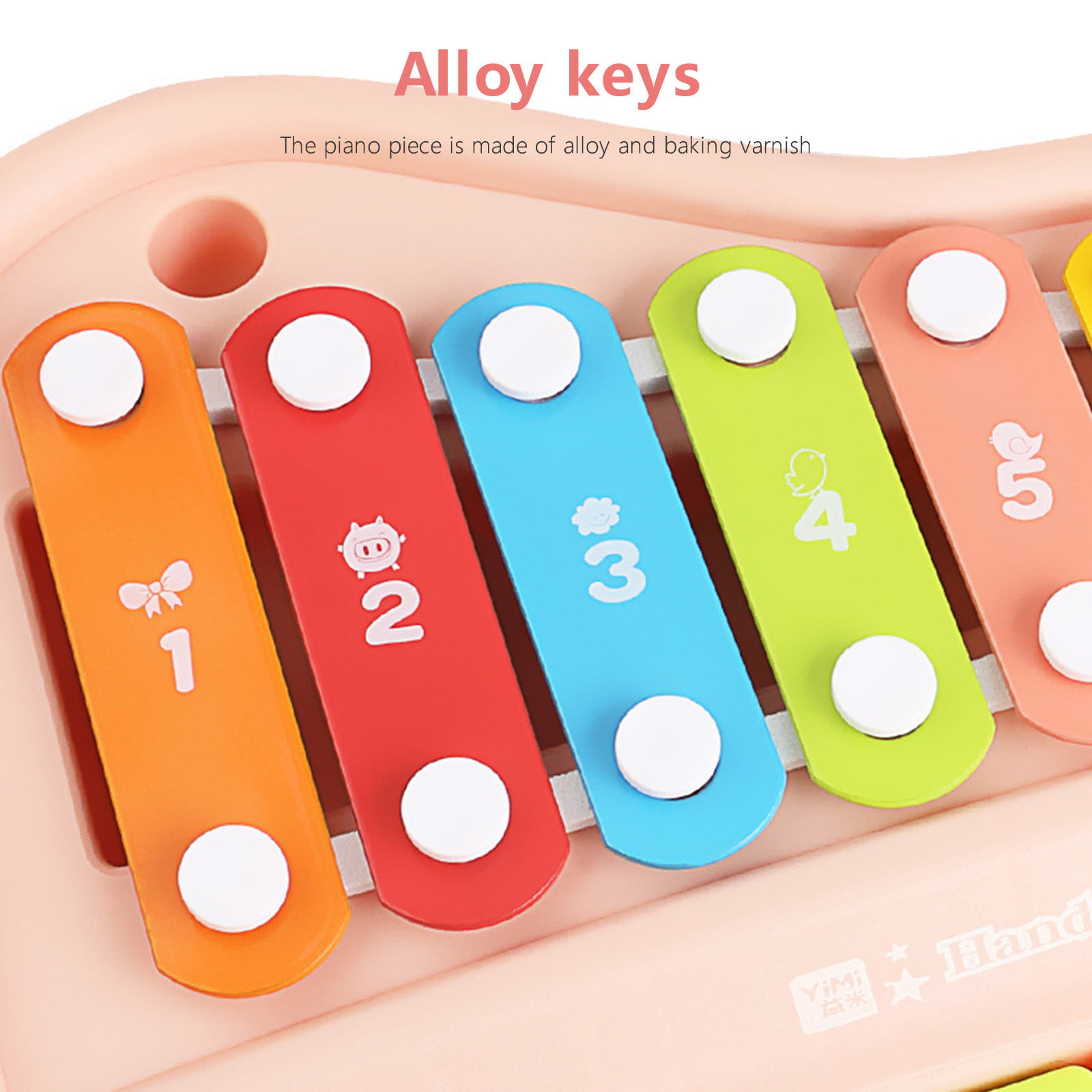 2 In 1 Baby Piano Xylophone Toy for Toddlers 1-3 Years Old, 8 Multicolored  Key Keyboard Xylophone Piano, Preschool Educational Musical Learning  Instruments Toy 