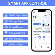 350W Motor Electric Scooter,19 MPH Top Speed, 21-Mile Range, 8.5”Wear-resistant Solid Tires, Foldable & Lightweight for Commuting