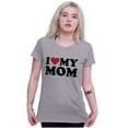 thumbnail image 3 of I Heart My Mom Mother Day Love Womens Fitted Plus Size Graphic Tee Brisco Brands 2X, 3 of 5