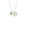thumbnail image 2 of Delight Jewelry 12mm Crystal Rivoli - Lime Green To the World You are a Mother Locket Necklace, 2 of 4