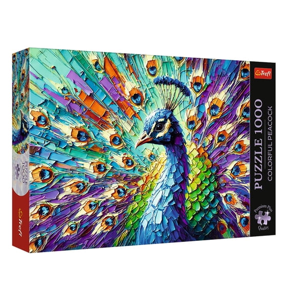 Trefl Premium Plus Colorful Peacock 1000 Piece Puzzle