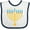 White and Navy, variant on Inktastic Hanukkah Chanukah Menorah Boys or Girls Baby Bib