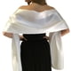 thumbnail image 1 of Chal de satén sedoso para mujer, estola nupcial, chal de dama de honor de boda, 180x70cm, 1 of 2