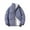 Blue, variant on Somuwie Clearance Men's zippered short stand collar cotton coat plus fleece long sleeve cotton jacket