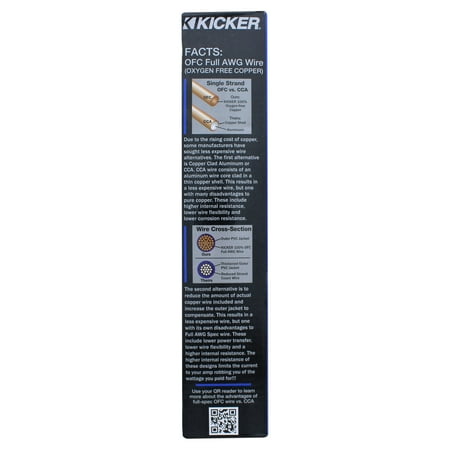 New Kicker 46CK4 Car Audio 4 Gauge 2 Channel Mono Amplifier Installation Kit