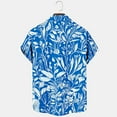 thumbnail image 3 of Jinhomg Mens Tropical Hawaiian Shirt Lightweight Breathable Short Sleeve Button Down Beach Shirts Trendy Graphic Summer Vacation Aloha Shirts Sales Today Clearance Multicolor XXXL, 3 of 7