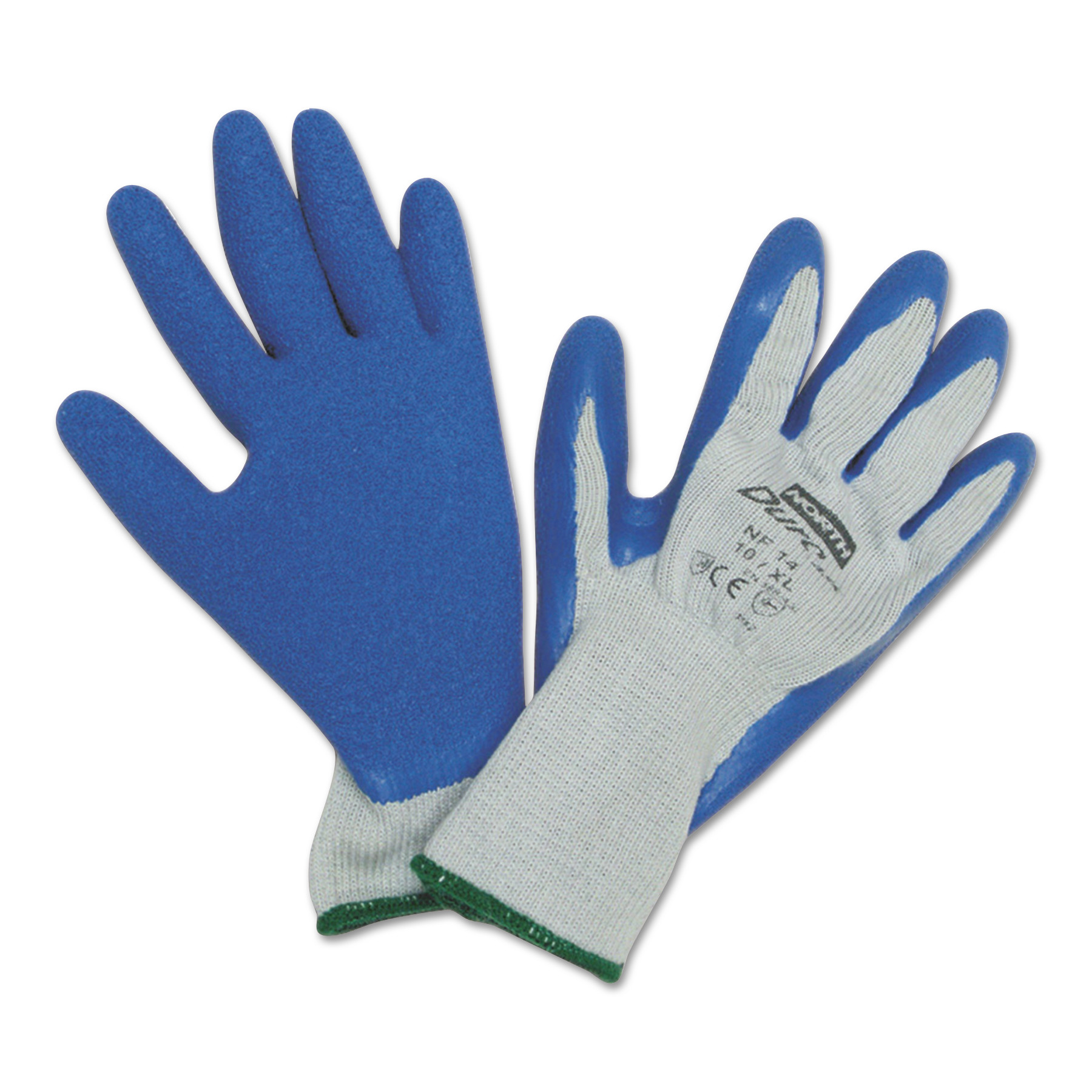 North by Honeywell Duro Task Supported Natural Rubber Gloves, XLarge