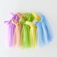 thumbnail image 3 of Vestido de malla con cuello halter para niñas de verano, vestido de malla para niñas, falda de princesa, enagua, 3 of 6