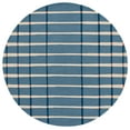 thumbnail image 2 of Safavieh Genre Tara Geometric Striped Area Rug, Blue/Ivory, 6' x 6' Round, 2 of 10