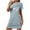 Light Blue, variant on HomeGardon Women's Sleepwear Nightgowns for Women,Fashion Print Medium Length Dress Oversized Short Nightgown Fashion Chest Print Short Sleeve Nightdress,S-XXL