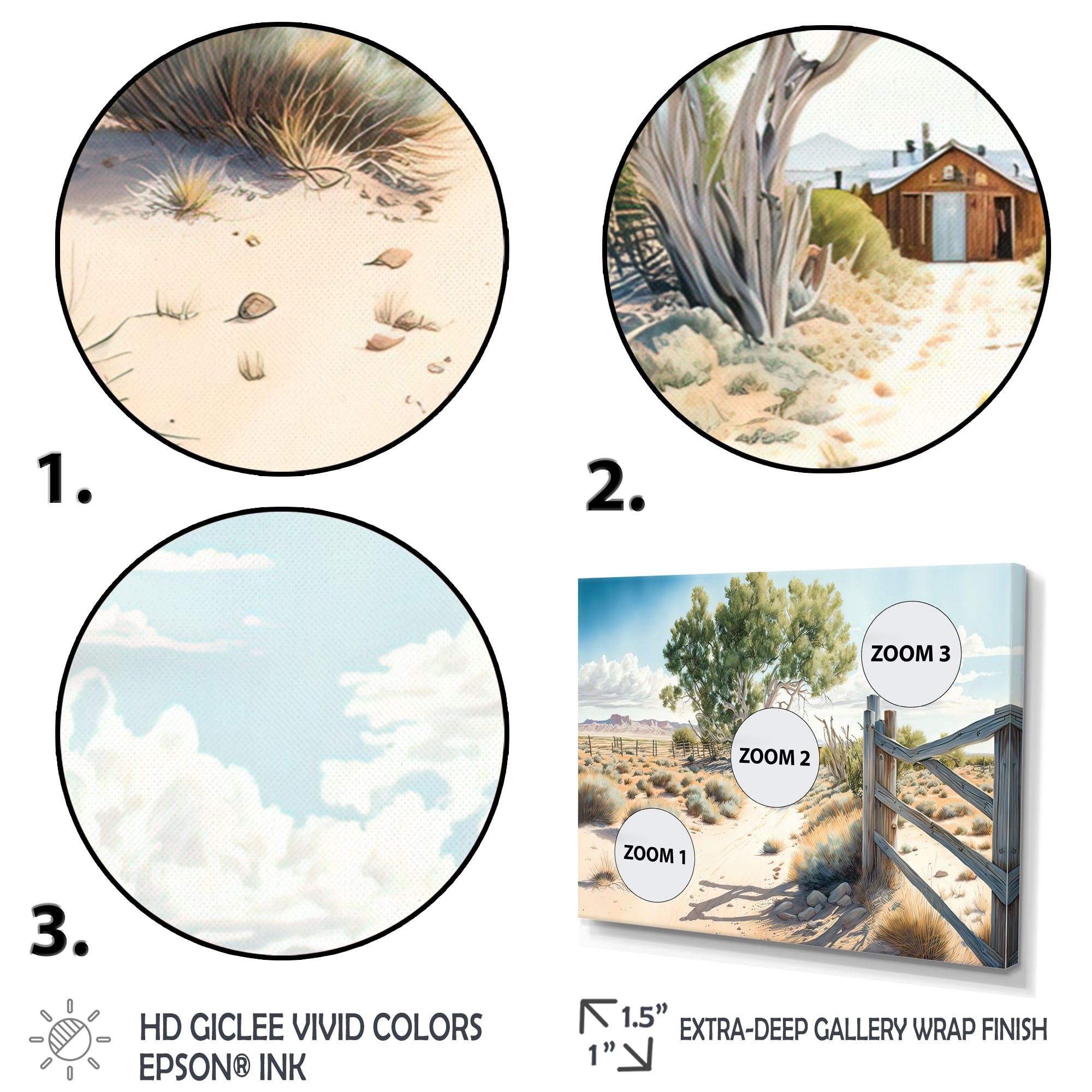 Designart View Of The Pasture III Canvas Wall Art