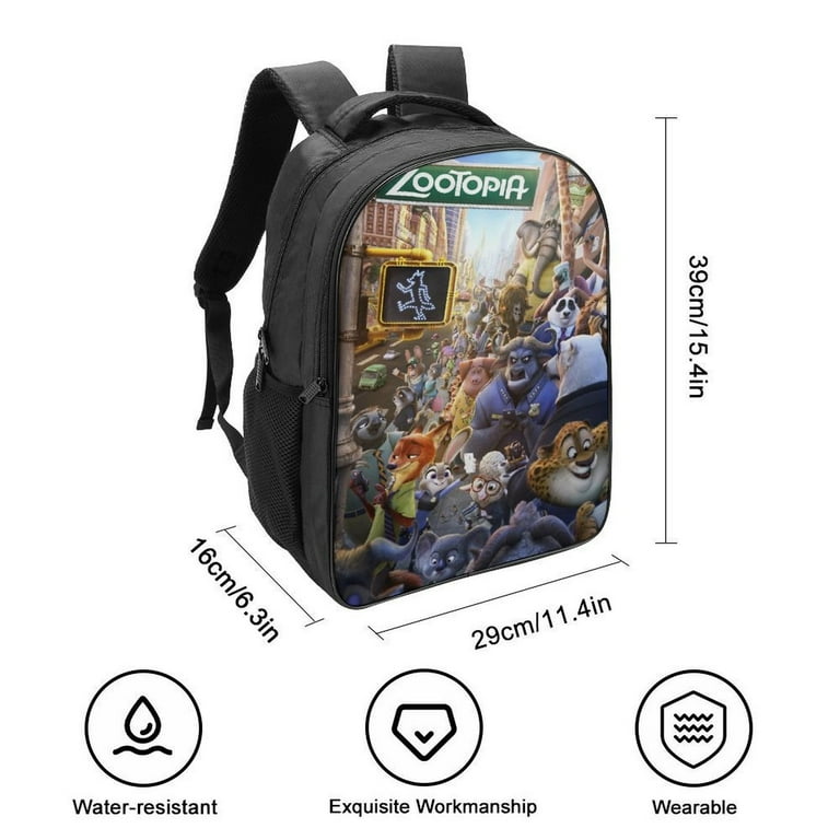 Zootopia Cartoon Unisex Backpack Schoolbag Bookbag 2