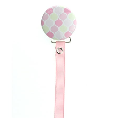 Bright Moroccan Tile Pacifier Clip