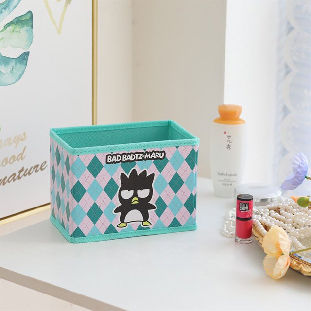 Hello Kitty-caja de almacenamiento plegable de dibujos animados para mujer y niña, caja de artículos diversos para cosméticos, Hello Kitty, Cinnamoroll, Kuromi Kawaii