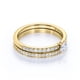thumbnail image 4 of JeenMata 0,83 Uds - Moissanita Redonda - Pavé - Victoriano - Delicado - Anillo de Compromiso - Conjunto de Anillo de Boda Vintage - Oro Amarillo de 18 K sobre Plata, 4 of 6