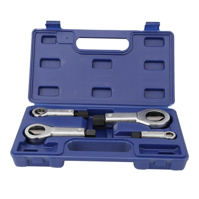 Fyydes Nut Remover, Nut Removing Tool,4Pcs Nut Splitter Broken Damaged Corroded Stuck Nut Cutter Remover Extractor Tool 9-27mm