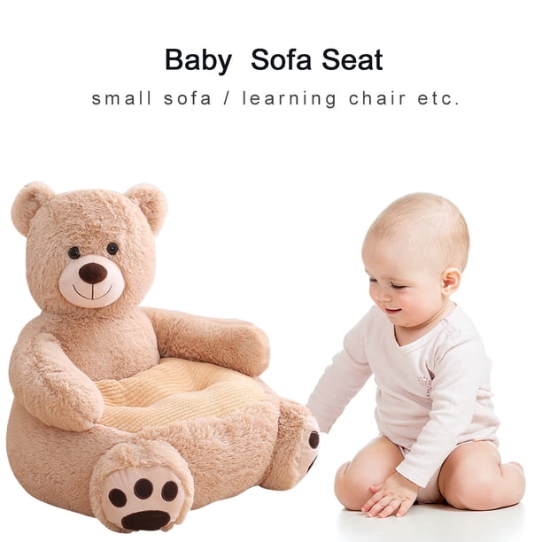 Cubierta De Asiento Bonitos animales aprendiendo a sentarse, funda de sofá para bebé, silla de apoyo para asiento sin relleno