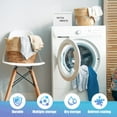 thumbnail image 2 of POINTERTECK Dryer Sheet Holder Laundry Room Storage Container Farmhouse Dryer Sheet Container with Lid Reusable Metal Dryer Sheet Box Fabric Softener Dispenser Lint Bin for Laundry Room d, 2 of 7