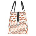 thumbnail image 4 of Vsdgher Carrot Print Insulated Reusable Bags with Sturdy Zipper and Handles, Foldable Totes for Hot or Cold Food Bring or Delivery, 4 of 8