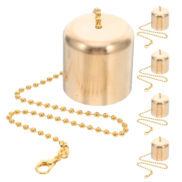 BRIGHTFUFU 5Ud Apagavelas De Latón Dorado Para Uso En Casa Con Vintage Y Protección Estable De Llama