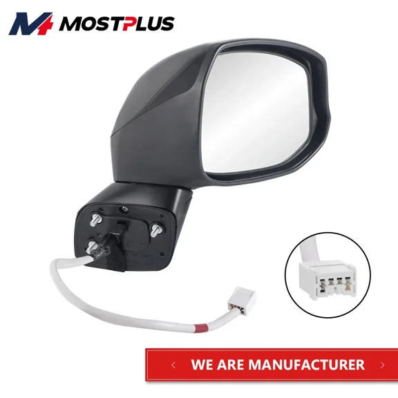 MOSTPLUS 1X Passenger Side Black Mirror Power Heated for 2012-2015 Honda Civic 5 Wires