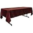 thumbnail image 3 of LA Linen TCpop60x108-BurgundyP17 Polyester Poplin Rectangular Tablecloth, Burgundy - 60 x 108 in., 3 of 4