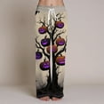 thumbnail image 3 of adviicd Cozy Halloween Pajama Pants for Women - Cute Baggy Sweatpants Lounge Outfits (Khaki, M), 3 of 6