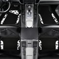 thumbnail image 5 of CAR GRAND Waterproof Faux Leather Carpet Car Floor Mats Universal Fit Anti-Slip Nibbs PVC Back Driver Heel Pad SUV, VAN Sedan Truck Set of 4 Pieses Cow Print, 5 of 6