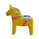 thumbnail image 2 of Adorno de escritorio de caballo Dala sueco de madera pintado a mano, animal tradicional nórdico Amarillo, 2 of 9