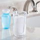 thumbnail image 2 of Dispensador pequeño de vasos de papel desechables de plástico: soporte de almacenamiento compacto para vasos de enjuague bucal en encimeras de tocador de baño, vasos de enjuague incluidos..., 2 of 5