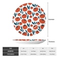 thumbnail image 2 of Kdxio Hand Drawn Tomatoes Bone China Decorative Plate Ceramic Decorative Plate for Home Office Wall Stand Decorative Plates for Home Bedroom-8in, 2 of 6