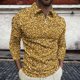 thumbnail image 1 of Blusa y camisa de manga larga con cuello vuelto para hombre, jersey de solapa de manga larga con cremallera, blusa informal con estampado BlingBling a la moda para hombre, poliéster, 1 of 5