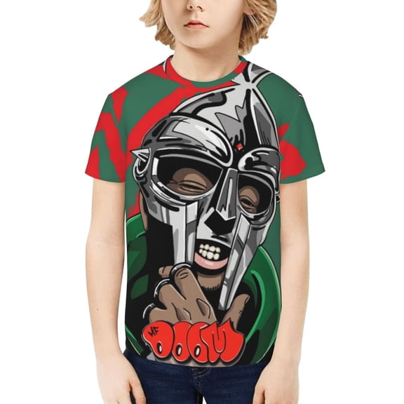 Mf Doom Kids T-Shirt 3d Printed Graphic T-Shirts Boys And Girls Short Sleeve Shirts For Youth Kids X-Small