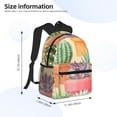 thumbnail image 2 of Disketp Succulent And Cactus Mochila Ligera Clásica con Múltiples Bolsillos, Mochila Casual para Hombre y Mujer, Ideal para Escuela, Trabajo y Viajes, 2 of 6