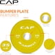 thumbnail image 3 of Set de discos Weight Plate Set CAP Barbell de 160 lb con rack de almacenamiento, 3 of 8