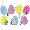 7 Toy Filled Jumbo Easter Eggs With Mario Figures - Delight Kids With Favorite Characters Like Mario, Luigi, And Peach - Durable 6 Inch Eggs Are Easy To Open, Tough To Break - Prefilled To Save Time