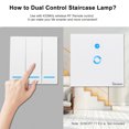 thumbnail image 4 of Yeacher eWeLink Push Button Wall Light Switch Remote Controller 3 Gang 86 Type ON/Off Switch Panel 433MHz Wireless RF Remote Control with Stickers Free Position Flexible For Home Living Room Bedroo, 4 of 8