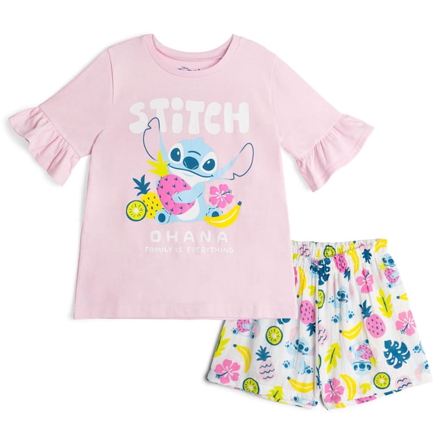 Conjunto de camiseta y shorts para niña Disney Lilo & Stitch